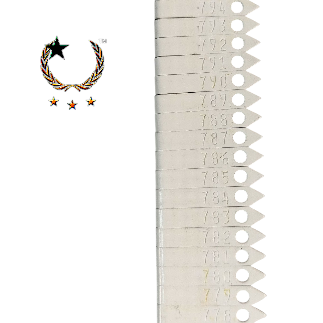 Placas de Aluminio Estilo Zip