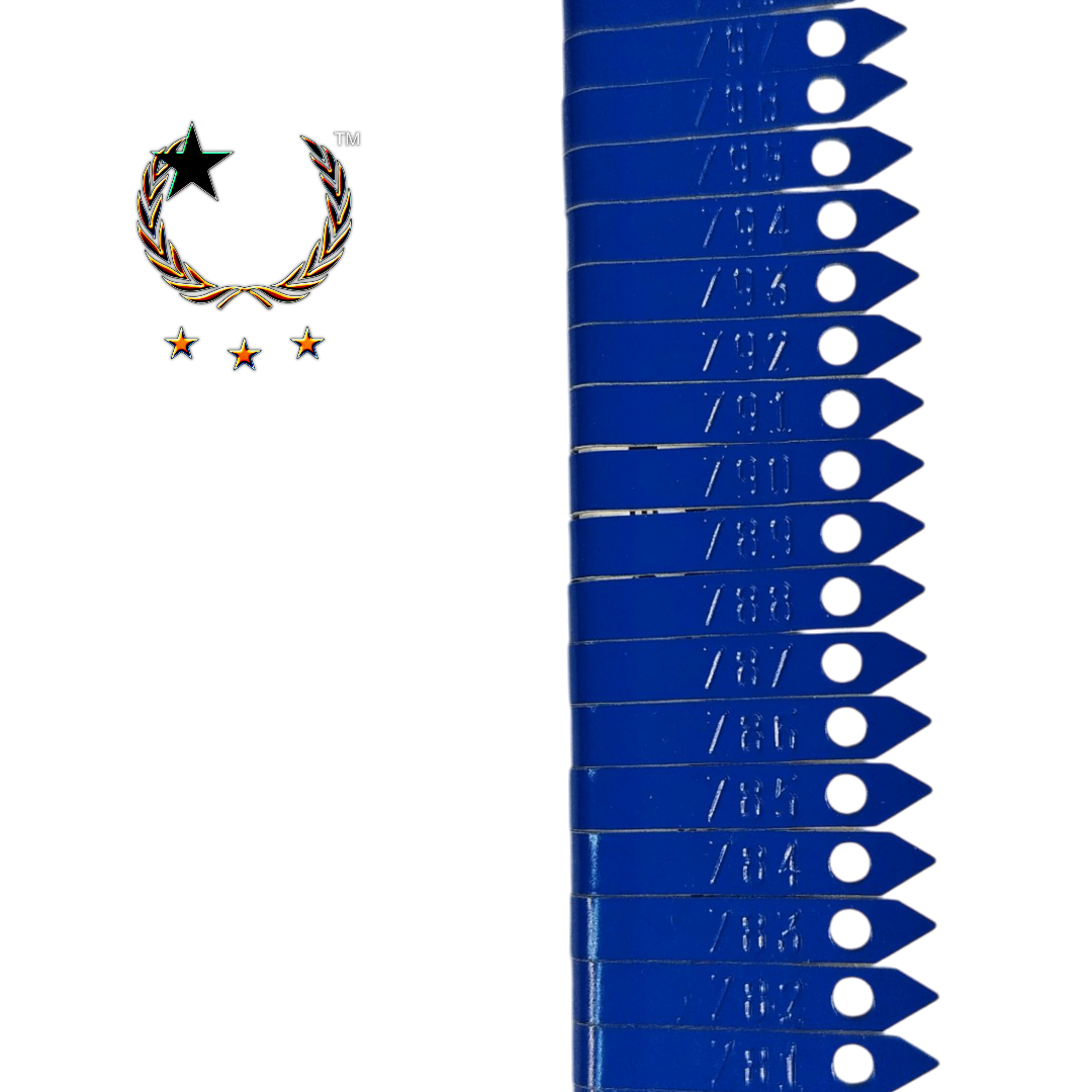 Placas de Aluminio de Seguridad Estilo Zip